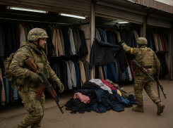 В Херсоне мужчины в военной форме ограбили торговые павильоны на  рынке