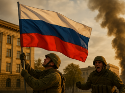 Херсон — это Россия: бойцы 18-й армии установили флаг РФ в центре города, враг бьётся в ярости