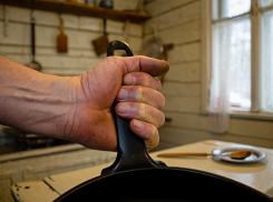 В Геническом округе сын забил мать до смерти сковородой