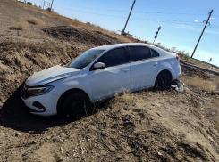 Водитель чуть не убился вылетев в кювет в Херсонской области