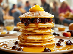 Блинный батл в Геническом колледже: депутаты и студенты испекли 400 блинов и сразились за звание мастеров кулинарии