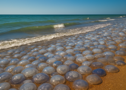 «Блокнот Херсон» разведал медузную обстановку на пляжах Геническа