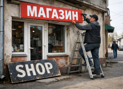 Бизнесменов Херсонщины обяжут менять вывески на русскоязычные под угрозой штрафов