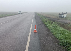 Женщина пострадала при опрокидывании микроавтобуса на трассе «Херсон – Аскания-Нова»