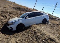 Водитель чуть не убился вылетев в кювет в Херсонской области