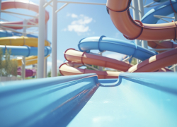 Дети из Херсонской области побывали в аквапарке на Арабатке