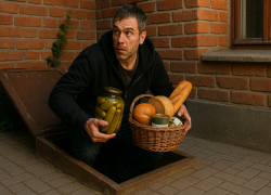 В Юбилейном вор-гастроном вытащил еду из подвала соседа