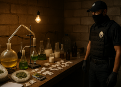 В Первомайском полицейские накрыли кустарную нарколабораторию