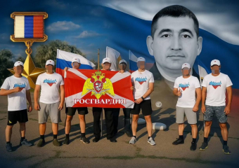 Росгвардия Херсонщины почтила погибшего Героя России Катериничева забегом на 1600 метров