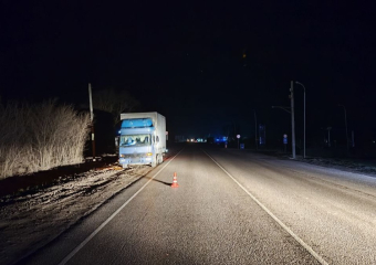 В Геническом округе пешеход чудом выжил после наезда грузовика на трассе