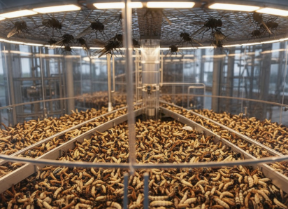 300 миллионов в личинок: в Херсонской области строят завод для мух