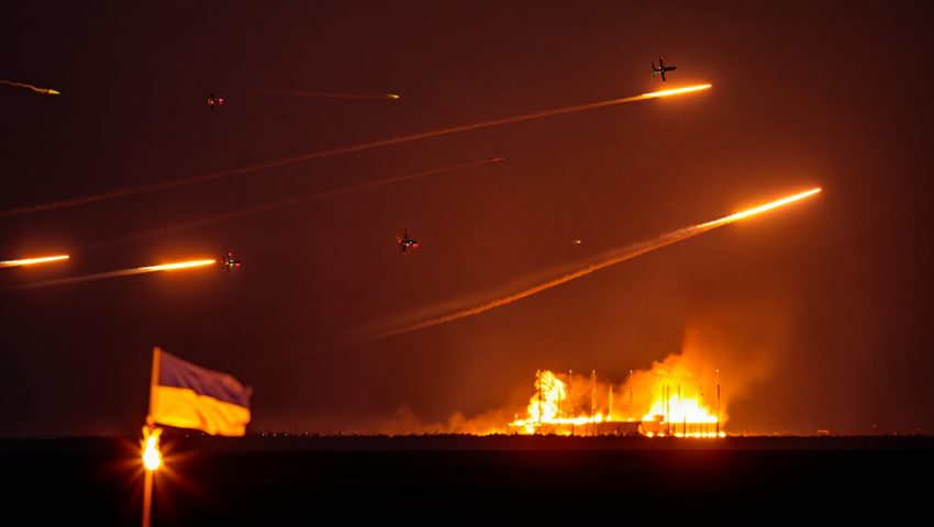 Через Херсон к Полтаве и Киеву: дроны ВС РФ ударили по энергетике Украины