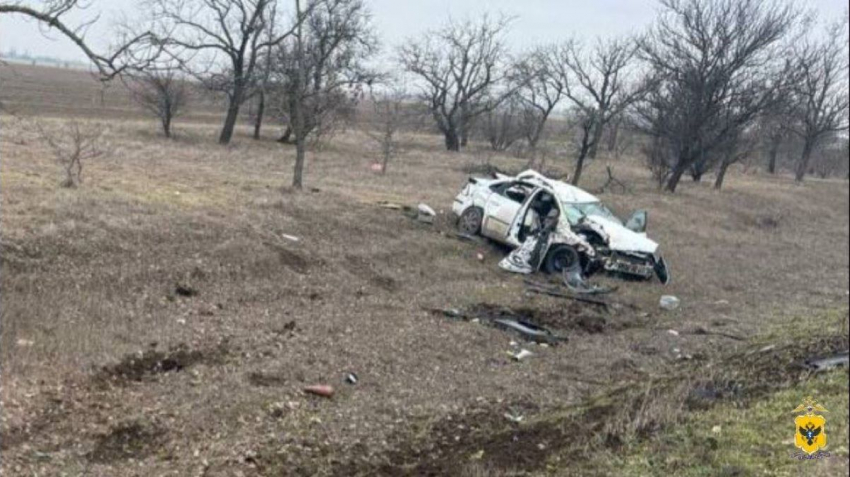 В Чаплынском округе автомобиль вылетел в кювет, пострадала женщина
