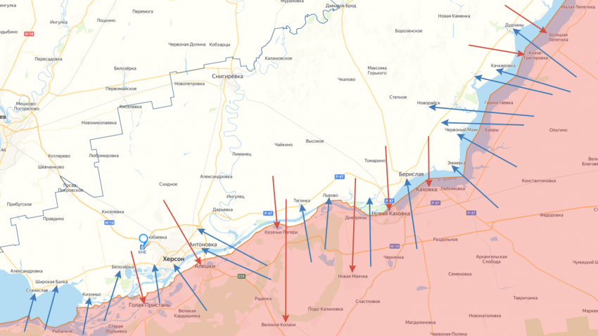 По Херсонской области за прошедшие сутки нанесли более 50 ударов