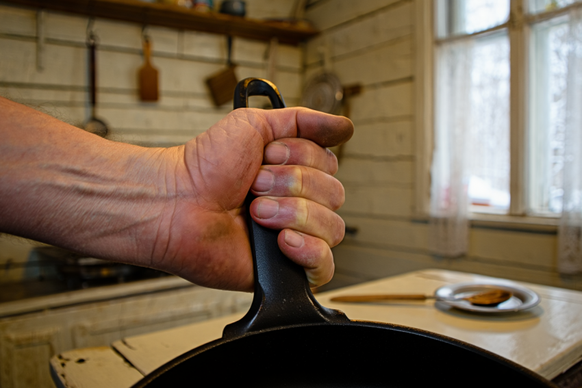 В Геническом округе сын забил мать до смерти сковородой