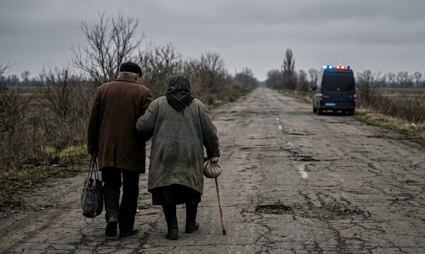 Украинская полиция заставляет пенсионеров самим эвакуироваться из Берислава