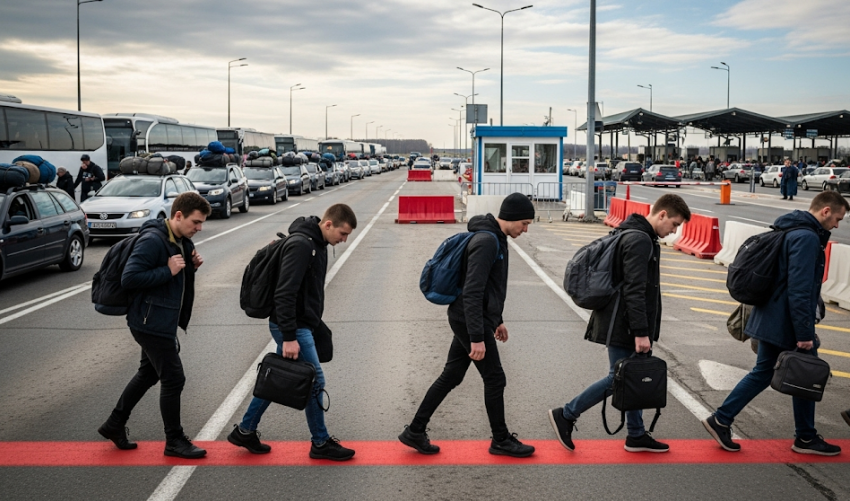 Юные украинцы толпами бегут из Украины