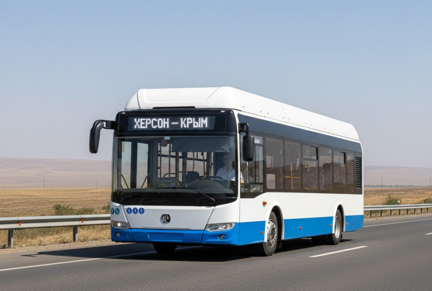 Два новых автобуса до Крыма и Краснодара запускают из Херсонской области