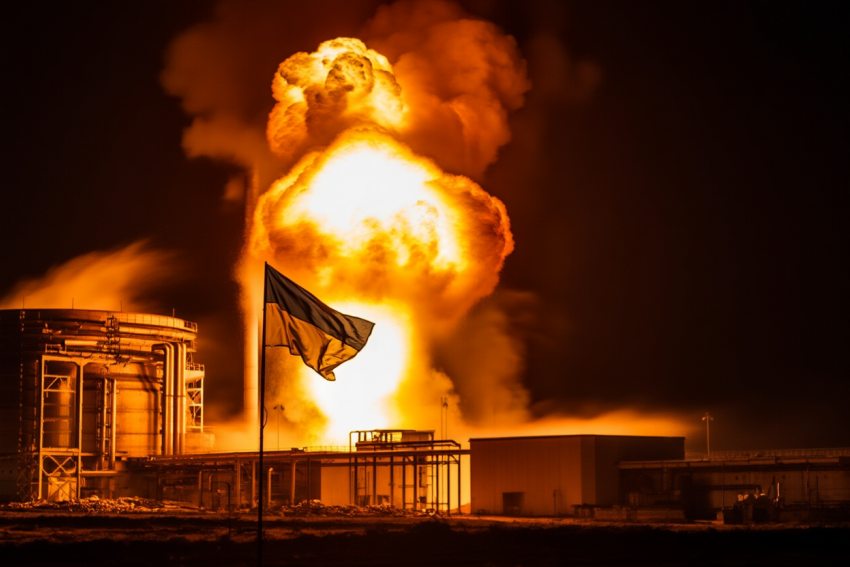 Ночью «Калибры» и 600 дронов прошли над Херсоном, ударив по ТЭЦ Киева