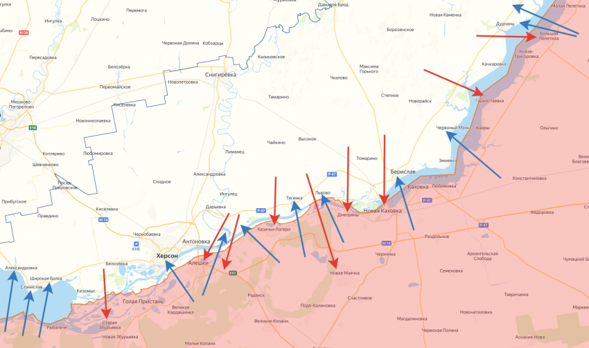 По территории Херсонской области за минувшие сутки нанесли более 30 артиллерийских ударов