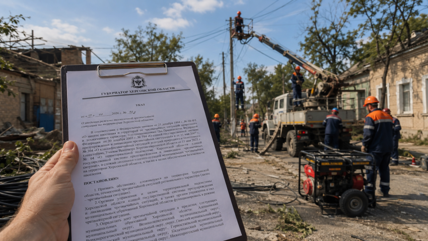 В Херсонской области второй раз за месяц официально ввели режим ЧС