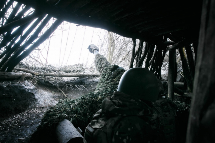 Херсонские артиллеристы стёрли огнём гаубицы «Мста-Б» укреплённый пункт ВСУ