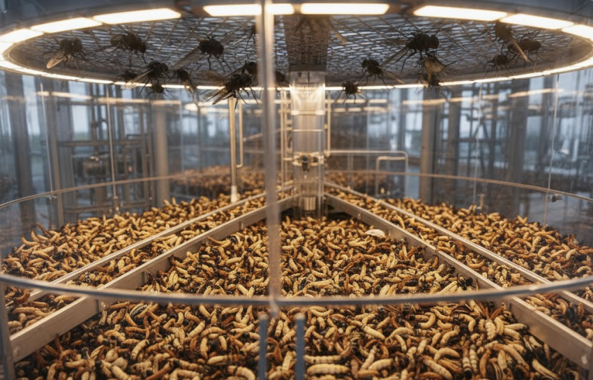 300 миллионов в личинок: в Херсонской области строят завод для мух