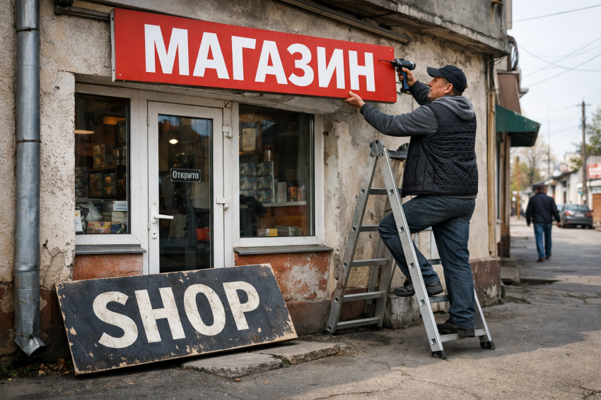 Бизнесменов Херсонщины обяжут менять вывески на русскоязычные под угрозой штрафов
