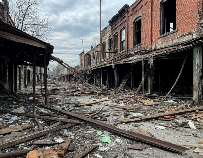 Пострадавшим при пожаре в Геническе предпринимателям предлагают займы и кредиты