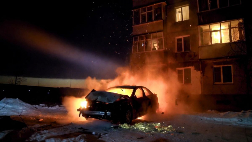 В Херсоне боевики ВСУ подорвали автомобиль