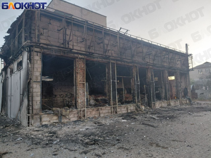 В Каховке ВСУ сожгли магазин на рынке