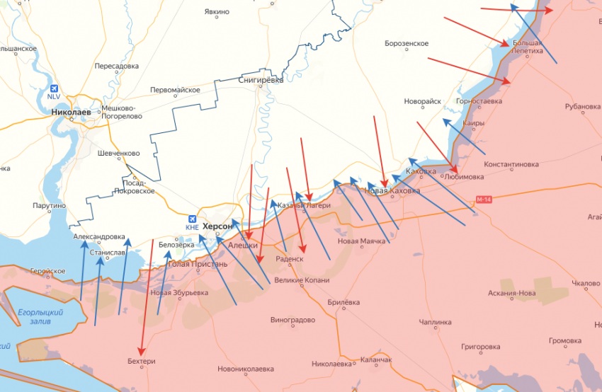 Херсонская область за прошедшие сутки подверглась более 70 обстрелам: пострадали 33 человека